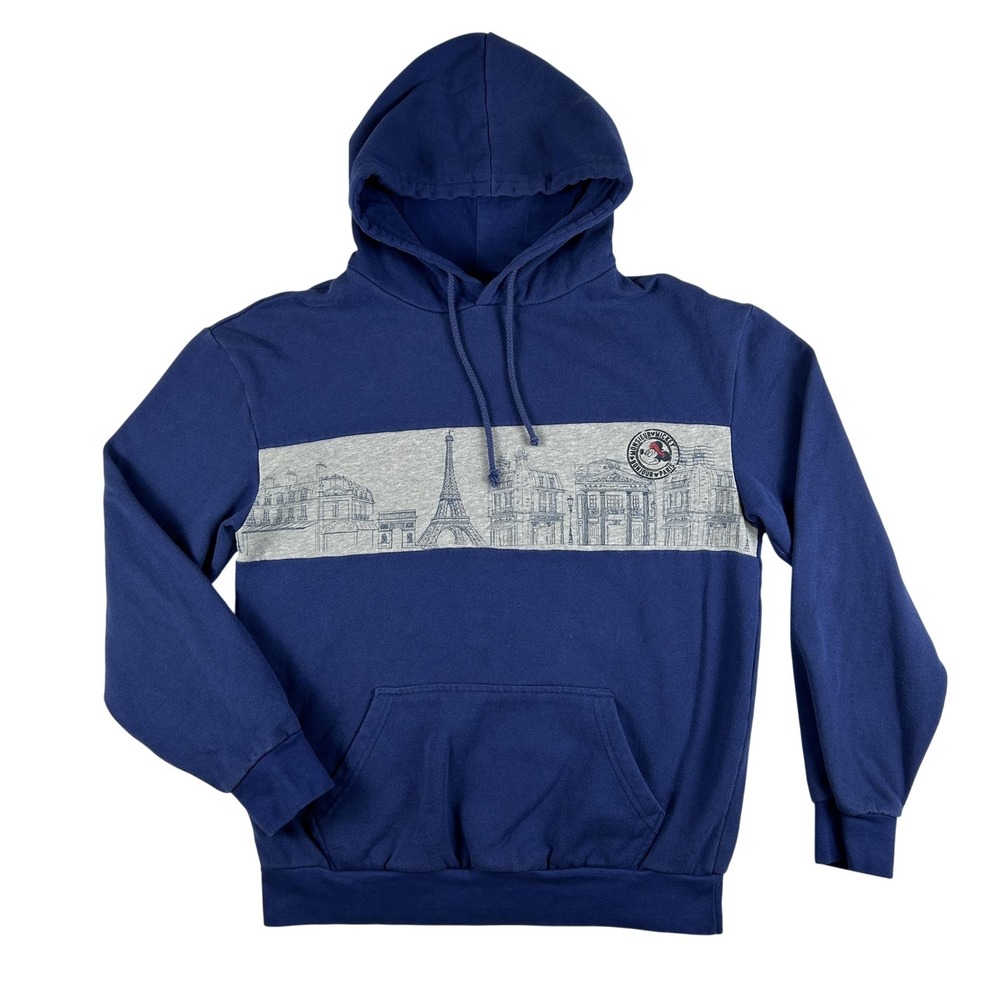 Disney Hoodie Mens Small‎ Mickey Mouse Epcot Paris France World Showcase Graphic